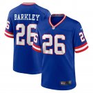 Men's New York Giants Saquon Barkley Classic Player Game Jersey Royal