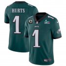 Men's Philadelphia Eagles Jalen Hurts Super Bowl 57 Game Vapor Jersey Green