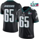 Men's Philadelphia Eagles Lane Johnson Super Bowl 57 Game Vapor Jersey Black