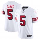 Men's San Francisco 49ers Trey Lance Vapor Jersey - White