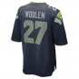 Men's Seattle Seahawks Tariq Woolen Game Jersey - Navy