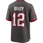 Men's Tampa Bay Buccaneers Tom Brady Alternate Game Jersey Pewter