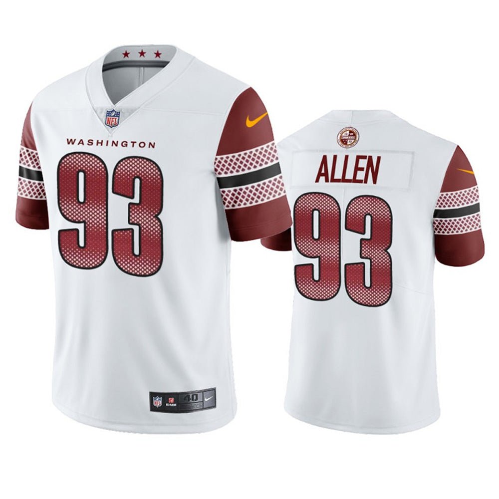 Men's Washington Commanders Johnathan Allen Vapor Jersey - White