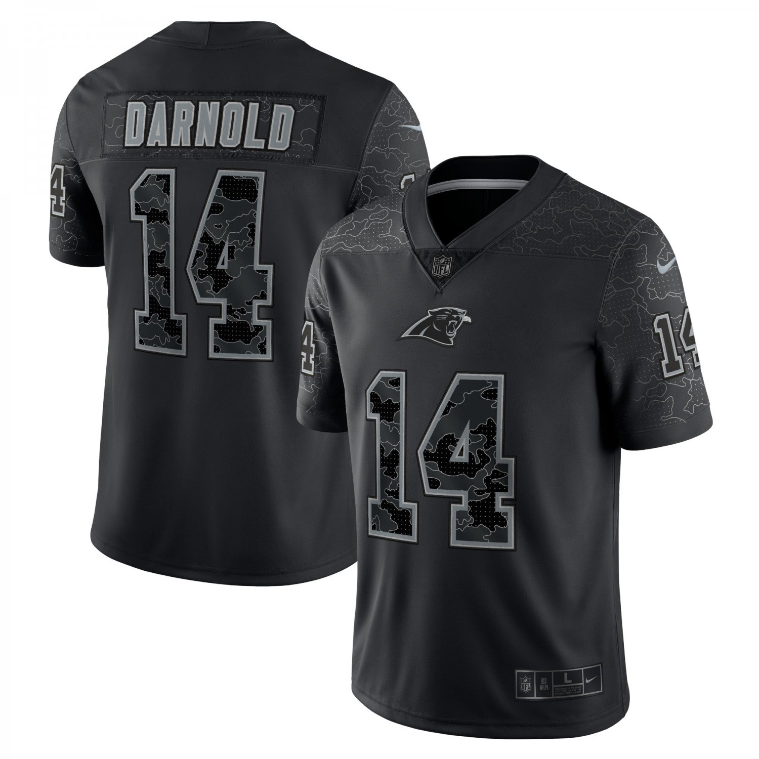 Sam Darnold Carolina Panthers RFLCTV Limited Jersey - Black