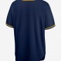 Men's Milwaukee Brewers Navy Alternate Replica Team Jersey