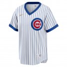 Men's Chicago Cubs Home White Cooperstown Replica Jersey by