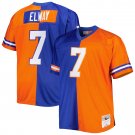 John Elway Denver Broncos Mitchell & Ness Big & Tall Split Legacy Retired Player Replica Jersey - Ro