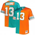 Dan Marino Miami Dolphins Mitchell & Ness Big & Tall Split Legacy Retired Player Replica Jersey - Aq
