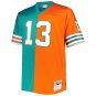 Dan Marino Miami Dolphins Mitchell & Ness Big & Tall Split Legacy Retired Player Replica Jersey - Aq