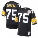 Joe Greene Pittsburgh Steelers Mitchell & Ness 1975 Authentic Throwback Retired Player Jersey - Blac