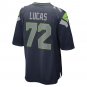 Abraham Lucas Seattle Seahawks Game Player Jersey - College Navy