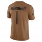 Ahmad Sauce Gardner New York Jets 2023 Salute To Service Limited Jersey - Brown