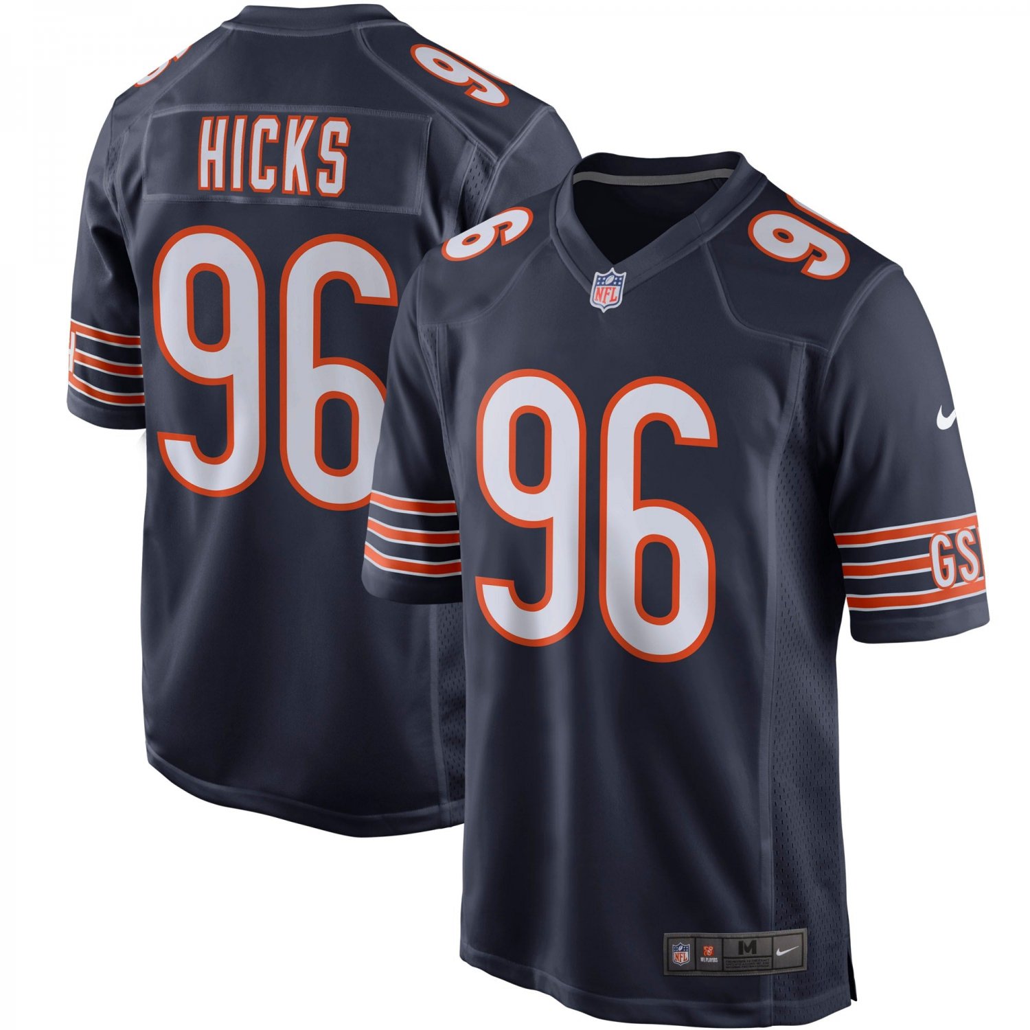 Akiem Hicks Chicago Bears Player Game Jersey - Navy