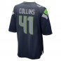 Alex Collins Seattle Seahawks Game Jersey - College Navy