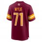 Andrew Wylie Washington Commanders Game Player Jersey - Burgundy