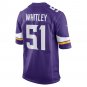 Benton Whitley Minnesota Vikings Home Game Player Jersey - Purple