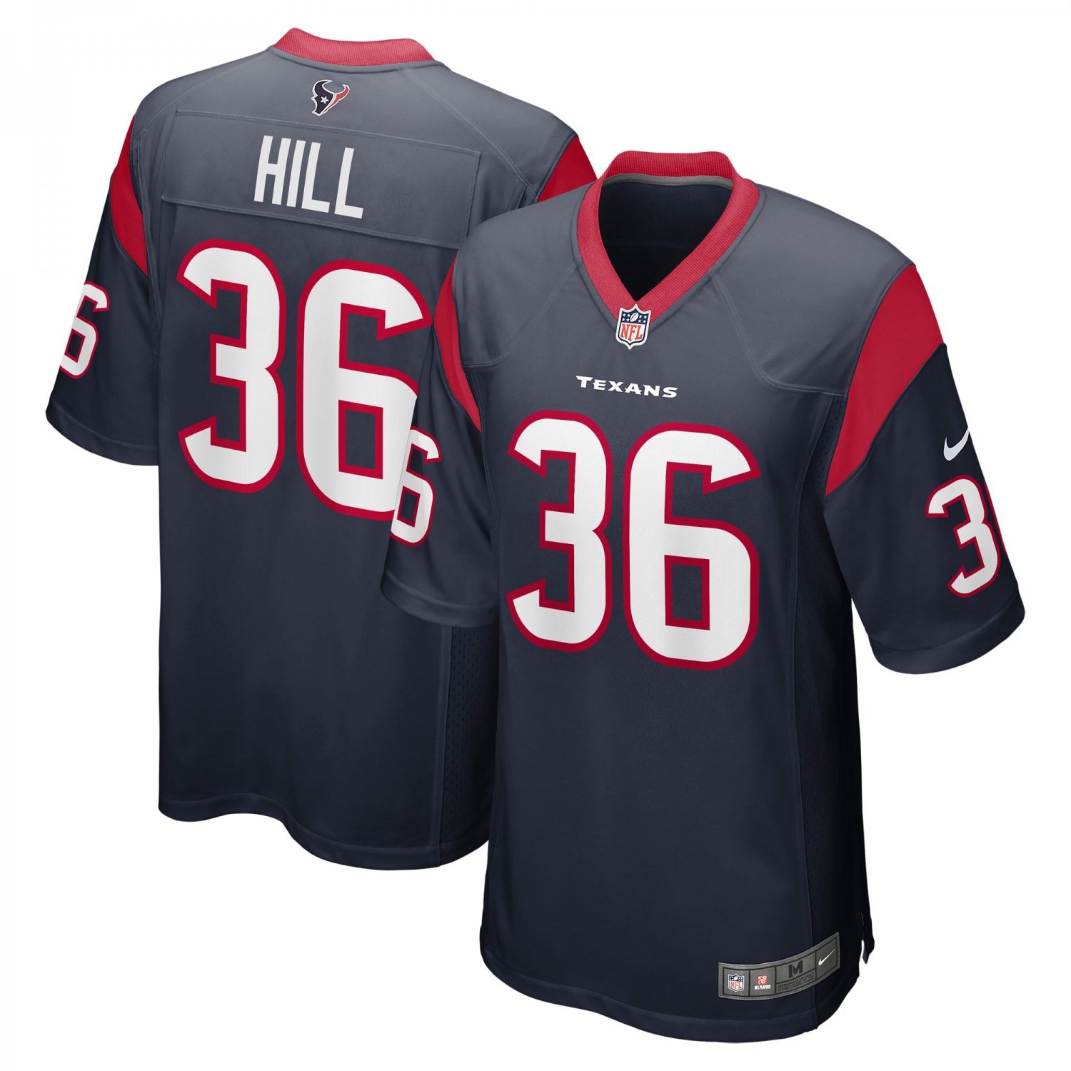 Brandon Hill Houston Texans Team Game Jersey - Navy