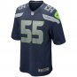 Brian Bosworth Seattle Seahawks Game Retired Player Jersey - College Navy