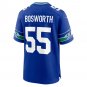 Brian Bosworth Seattle Seahawks Throwback Retired Player Game Jersey - Royal