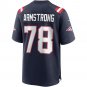 Bruce Armstrong New England Patriots Game Retired Player Jersey - Navy