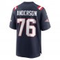 Calvin Anderson New England Patriots Game Jersey - Navy