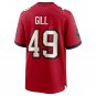 Cam Gill Tampa Bay Buccaneers Game Jersey - Red