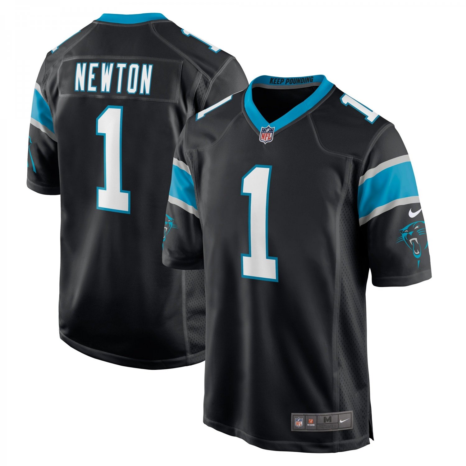 Cam Newton Carolina Panthers Player Game Jersey - Black
