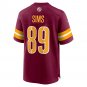 Cam Sims Washington Commanders Game Jersey - Burgundy