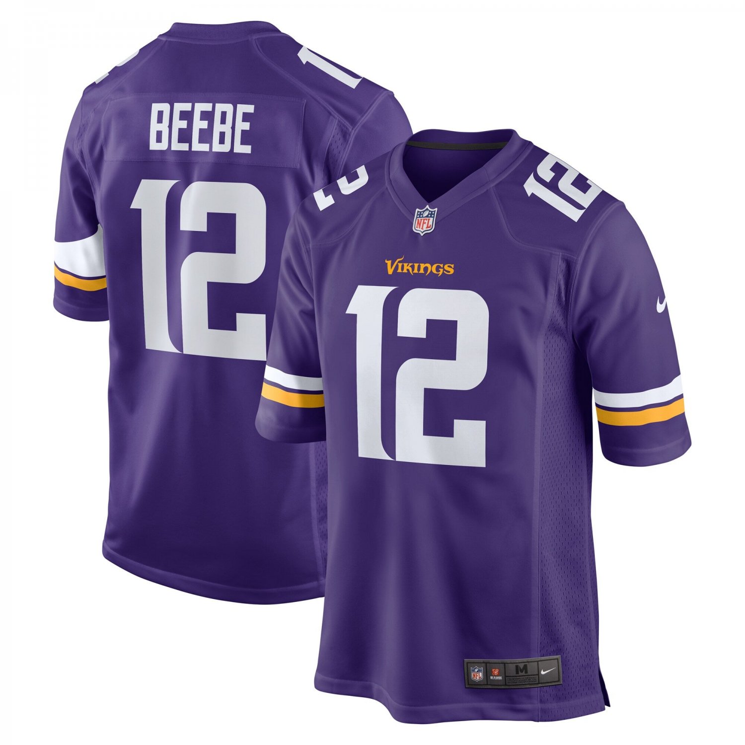 Chad Beebe Minnesota Vikings Game Jersey - Purple