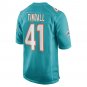 Channing Tindall Miami Dolphins Game Player Jersey - Aqua