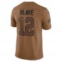 Chris Olave New Orleans Saints 2023 Salute To Service Limited Jersey - Brown