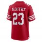 Christian McCaffrey San Francisco 49ers Game Player Jersey - Scarlet