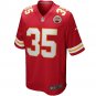 Christian Okoye Kansas City Chiefs Game Retired Player Jersey - Red