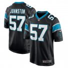 Clay Johnston Carolina Panthers Game Jersey - Black