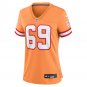 Cody Mauch Tampa Bay Buccaneers Women's Throwback Game Jersey - Orange