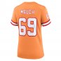 Cody Mauch Tampa Bay Buccaneers Women's Throwback Game Jersey - Orange