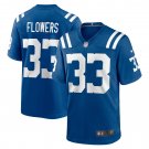 Dallis Flowers Indianapolis Colts Game Player Jersey - Royal