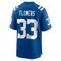 Dallis Flowers Indianapolis Colts Game Player Jersey - Royal
