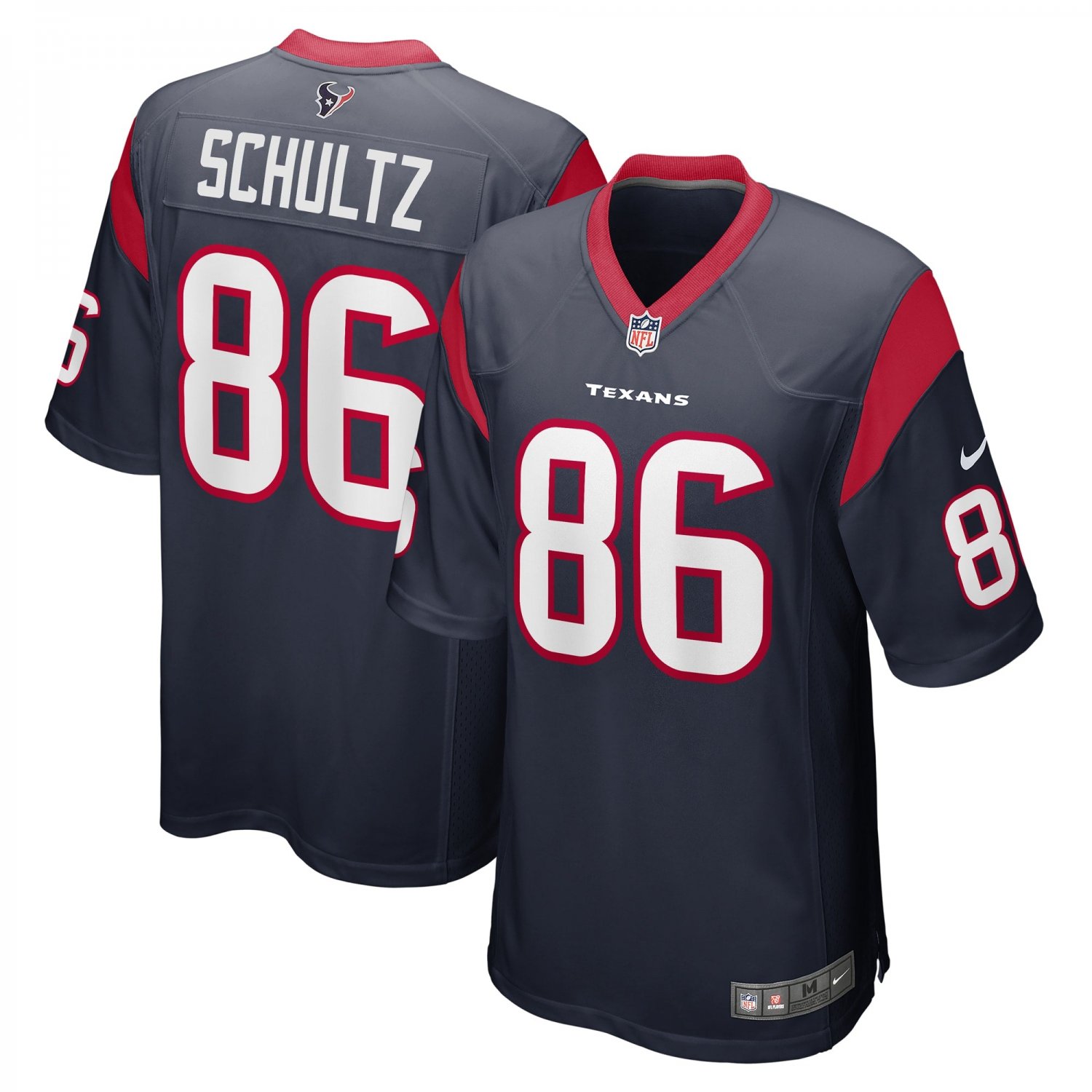 Dalton Schultz Houston Texans Team Game Jersey - Navy