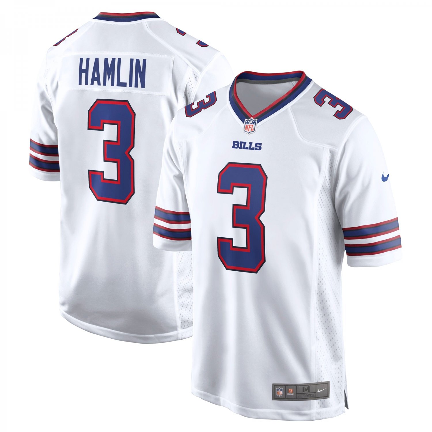 Damar Hamlin Buffalo Bills Game Jersey - White
