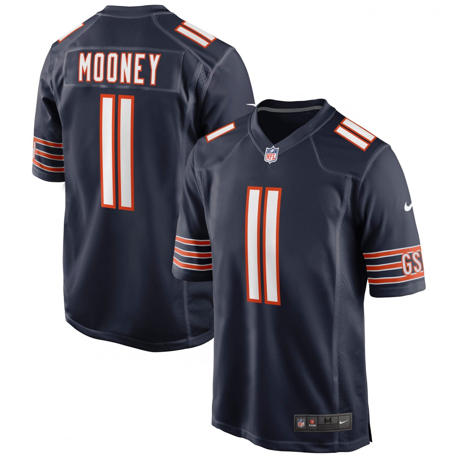 Darnell Mooney Chicago Bears Game Jersey - Navy