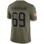 David Bakhtiari Green Bay Packers 2022 Salute To Service Limited Jersey - Olive