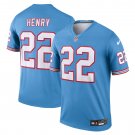 Derrick Henry Tennessee Titans Oilers Throwback Legend Player Jersey - Light Blue