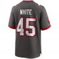 Devin White Tampa Bay Buccaneers Game Jersey - Pewter