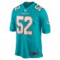 Elandon Roberts Miami Dolphins Game Player Jersey - Aqua