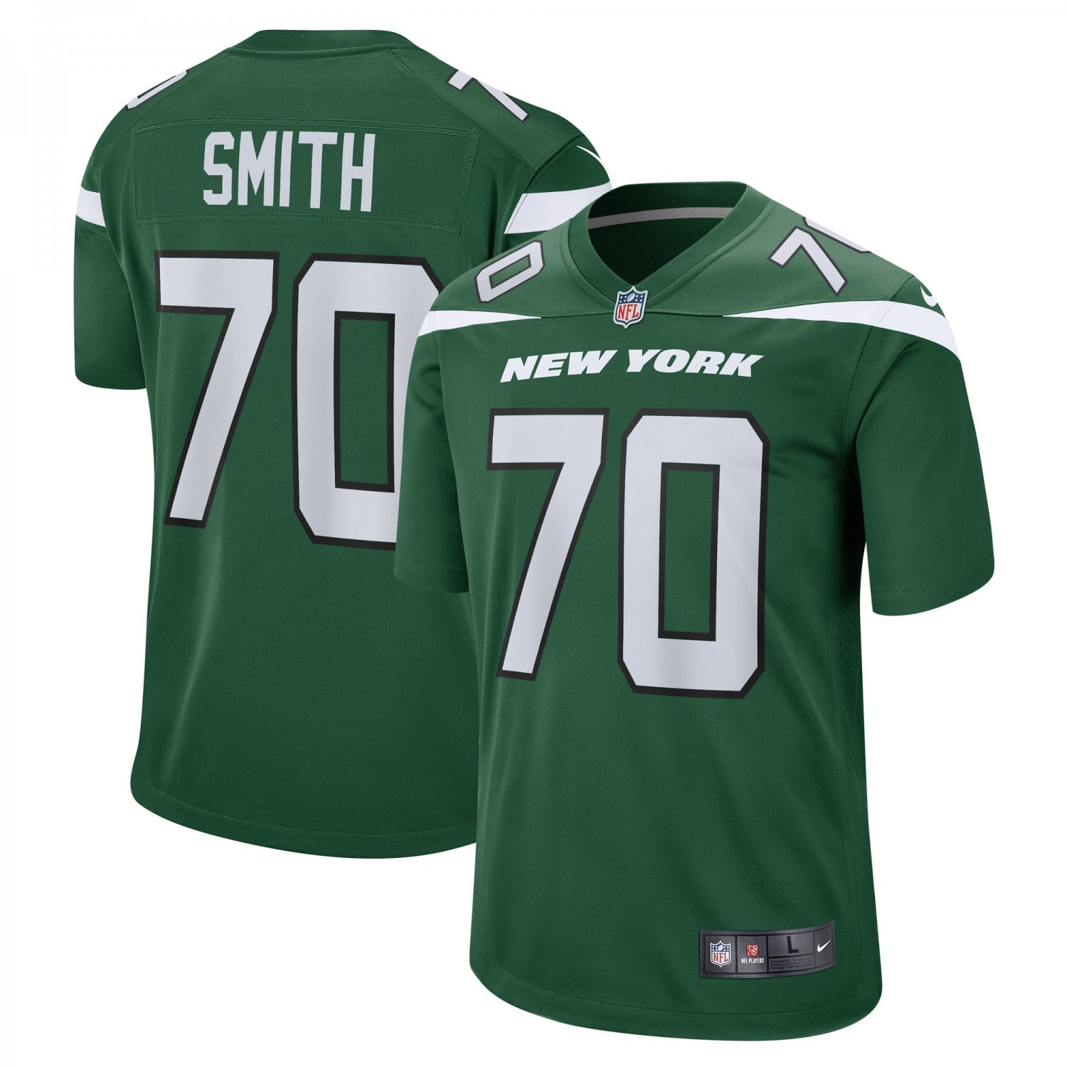 Eric Smith New York Jets Game Player Jersey - Gotham Green