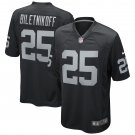 Fred Biletnikoff Las Vegas Raiders Game Retired Player Jersey - Black