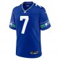 Geno Smith Seattle Seahawks Throwback Player Game Jersey - Royal