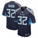 Greg Mabin Tennessee Titans Home Game Player Jersey - Navy