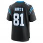 Hayden Hurst Carolina Panthers Team Game Jersey - Black